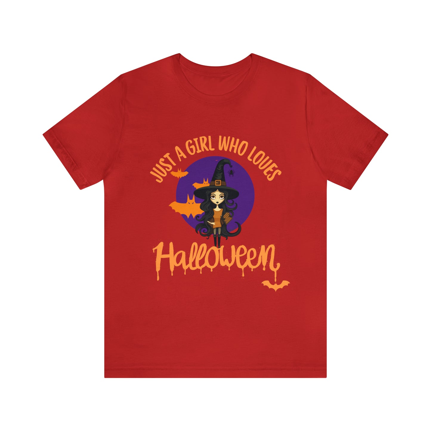 Unisex Jersey Short Sleeve Tee - Halloween - Just a Girl - 01