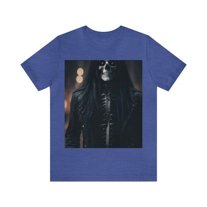 Camiseta de manga corta Unisex Jersey - Halloween Skeleton man AI - 01