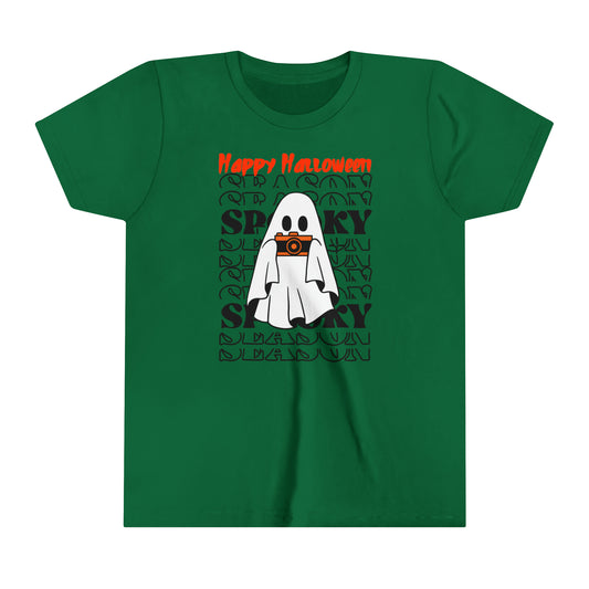 Youth Short Sleeve Tee - Halloween - Little Ghost - 08