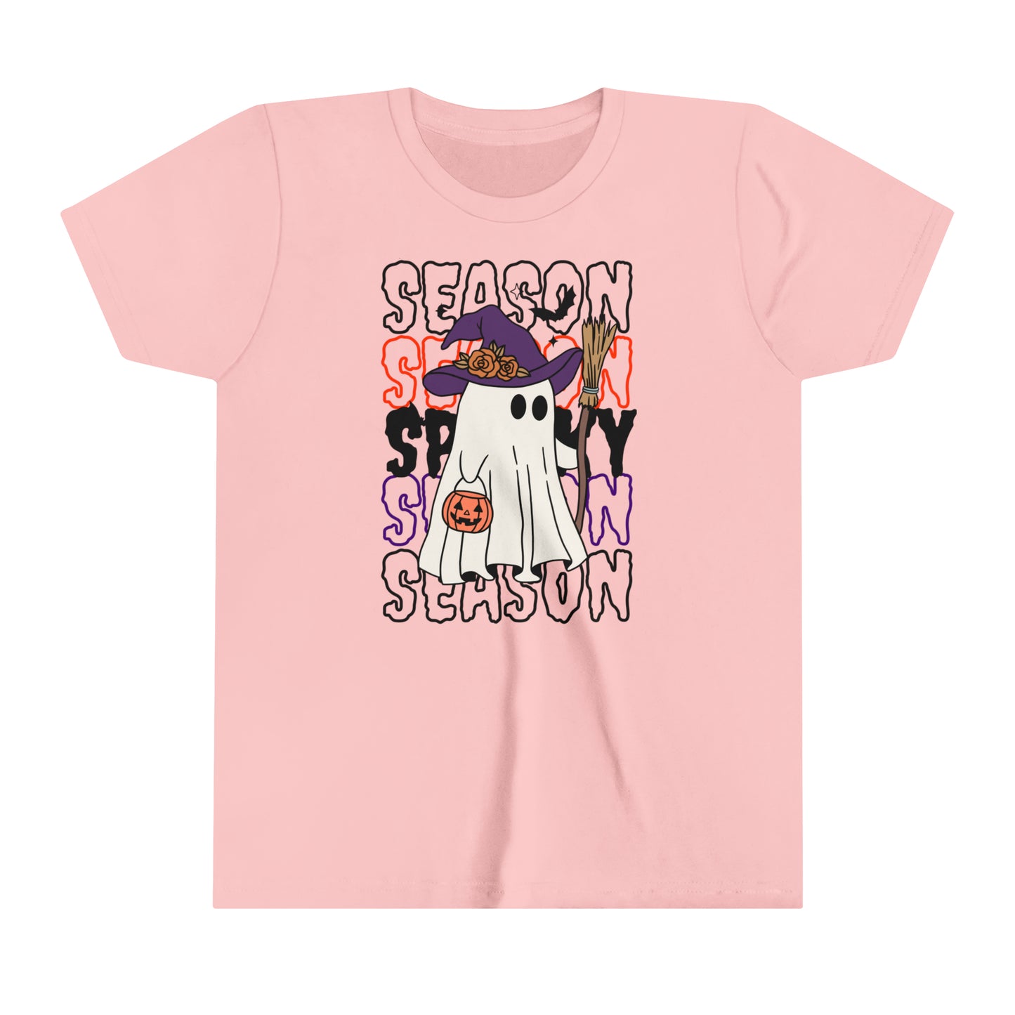 Youth Short Sleeve Tee - Halloween - Little Ghost - 13