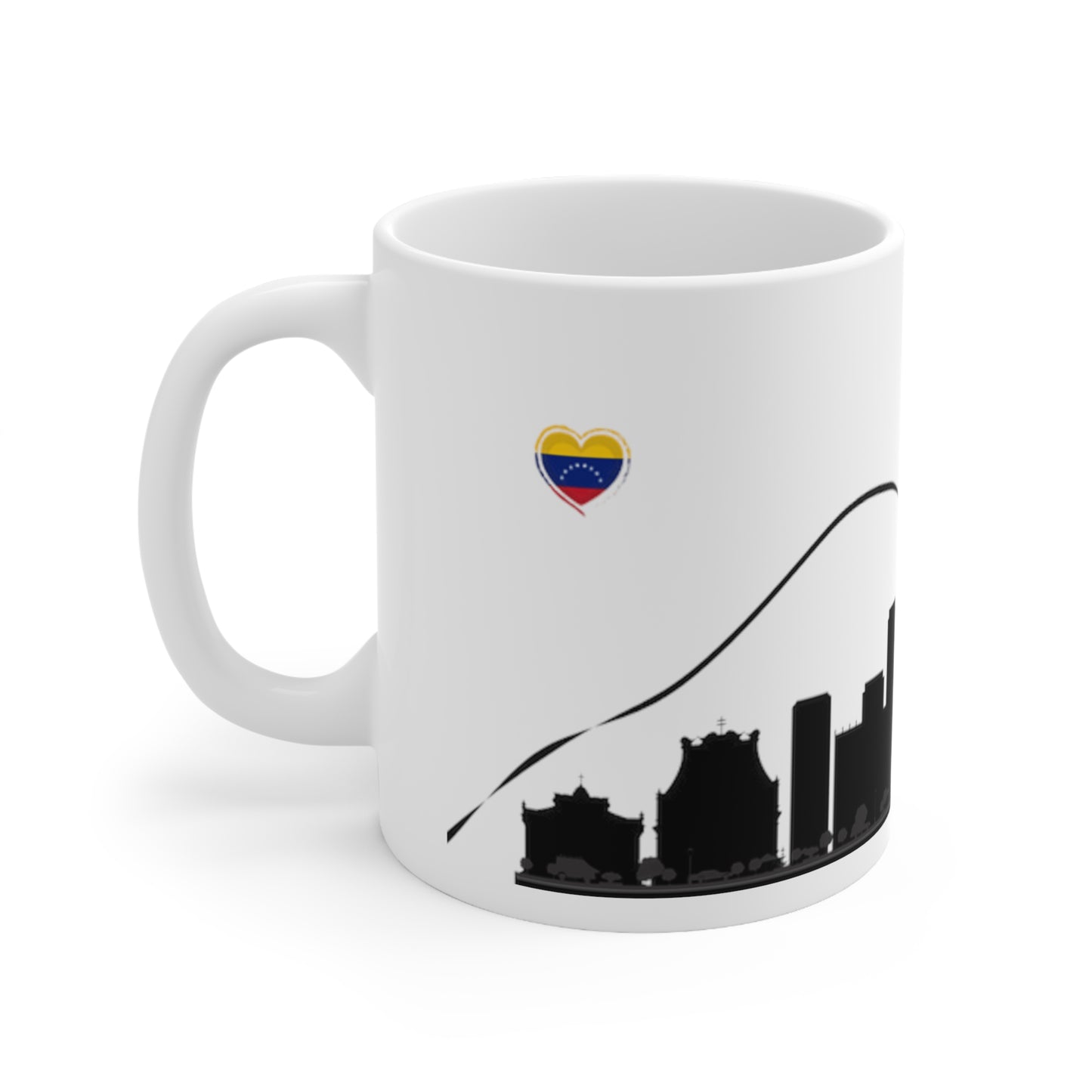 Ceramic Mug 11 oz - Silhouette of Caracas