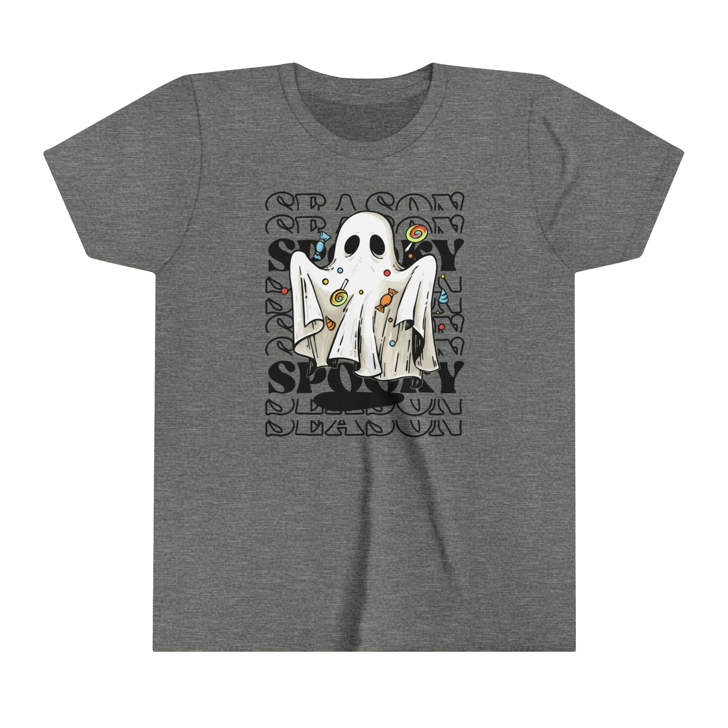 Youth Short Sleeve Tee - Halloween - Little Ghost - 05