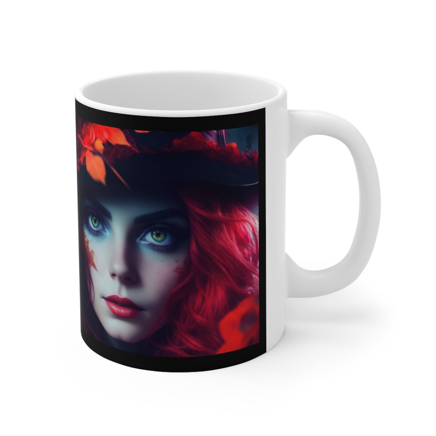 Ceramic Mug 11oz - Halloween Witch AI - 04