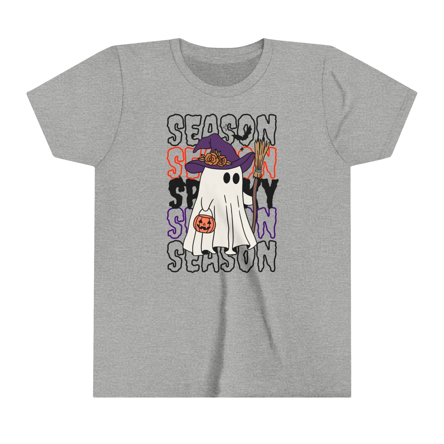 Youth Short Sleeve Tee - Halloween - Little Ghost - 13