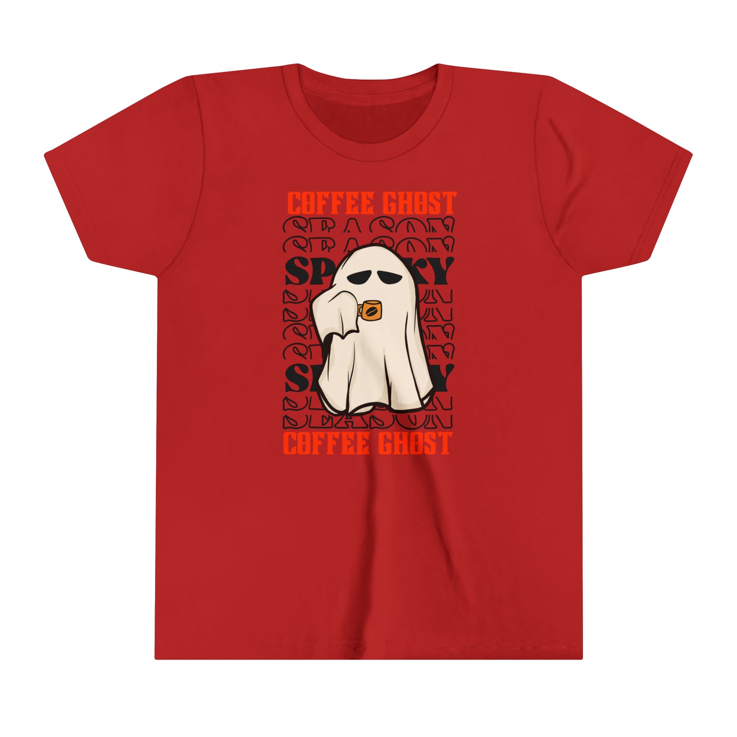 T-shirt à manches courtes pour jeunes - Halloween - Petit Fantôme - 12