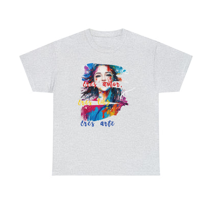 Unisex Heavy Cotton Tee - Love and freedom - 04