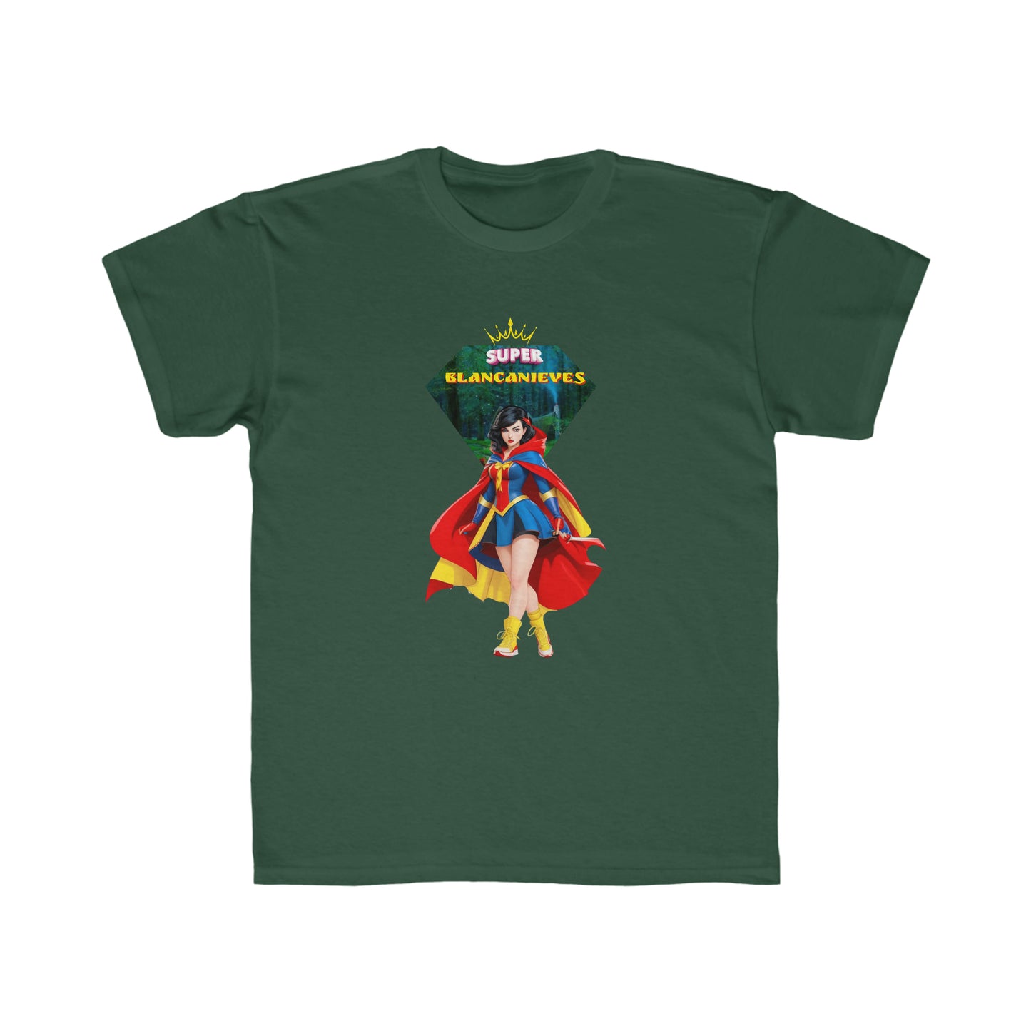 Camiseta de corte regular para niños - Princesas Heroína Blancanieves - 05