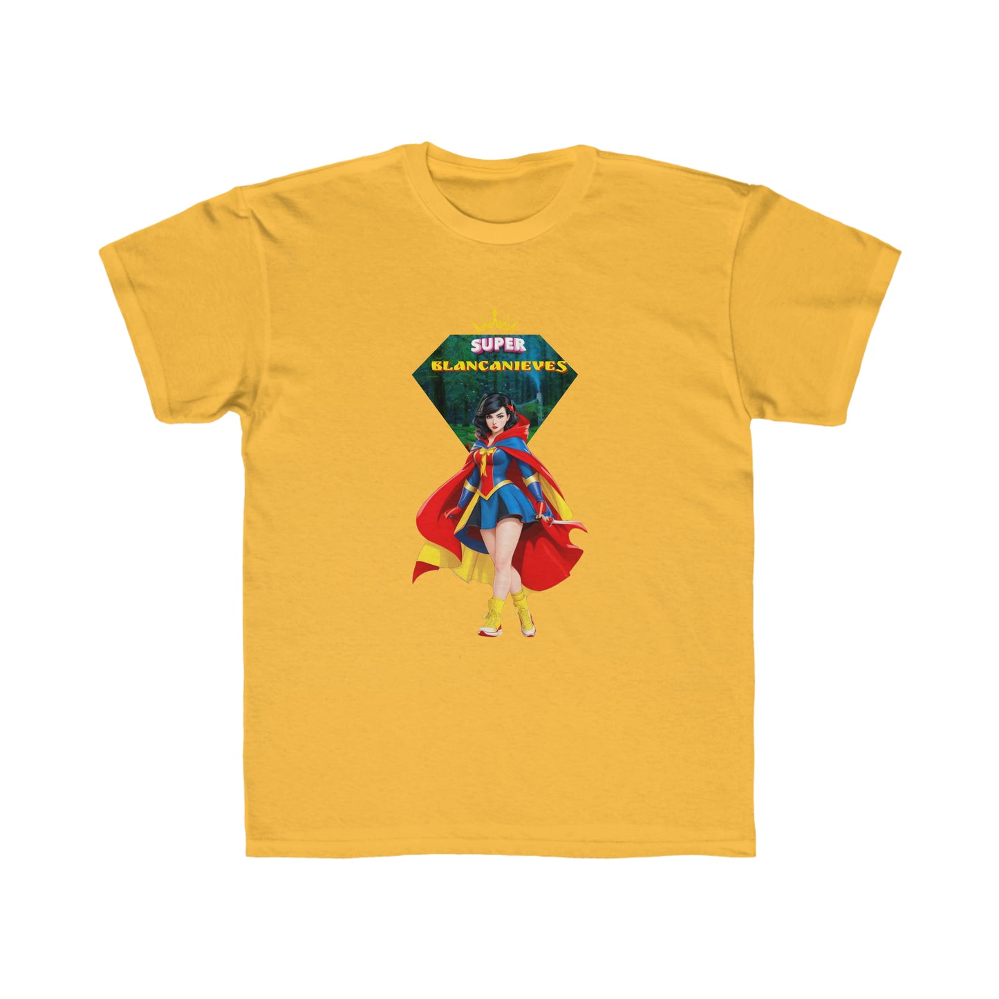 Camiseta de corte regular para niños - Princesas Heroína Blancanieves - 05