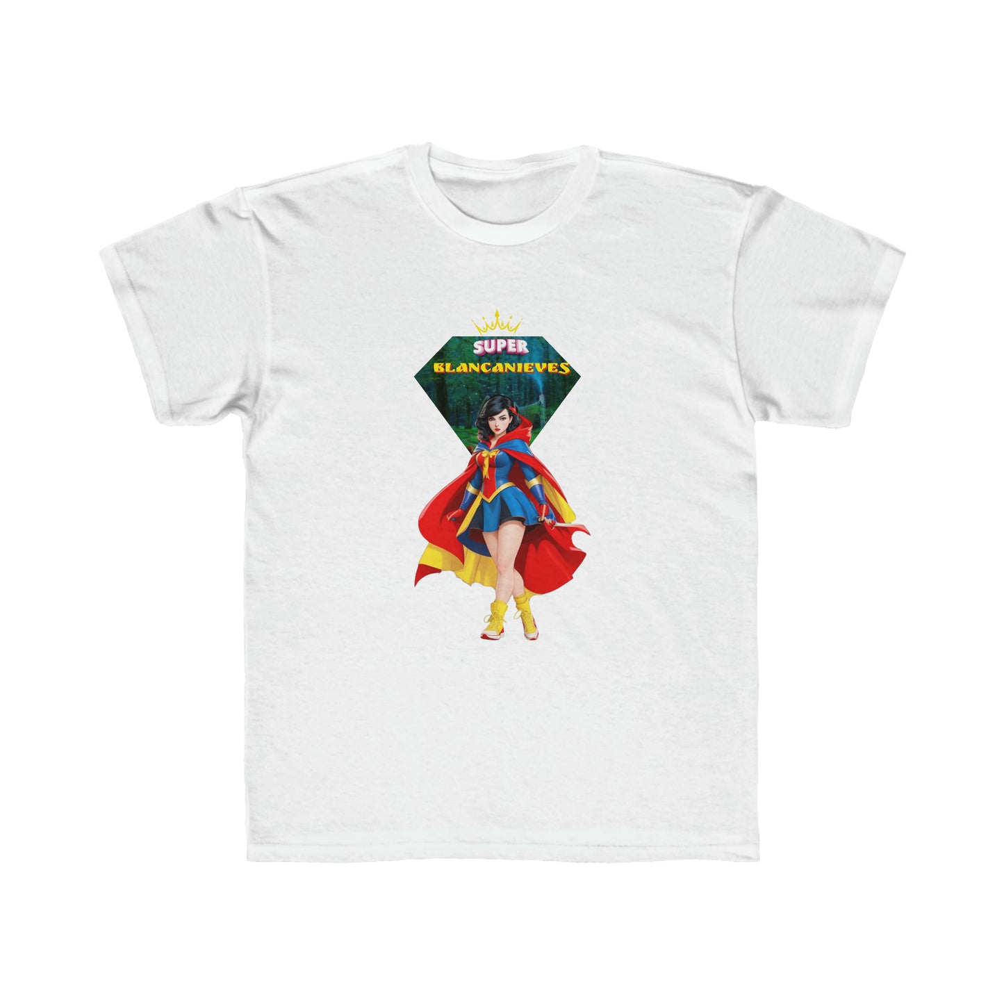 T-shirt Coupe Régulière Enfant - Princesses Héroïne Blanche-Neige - 05