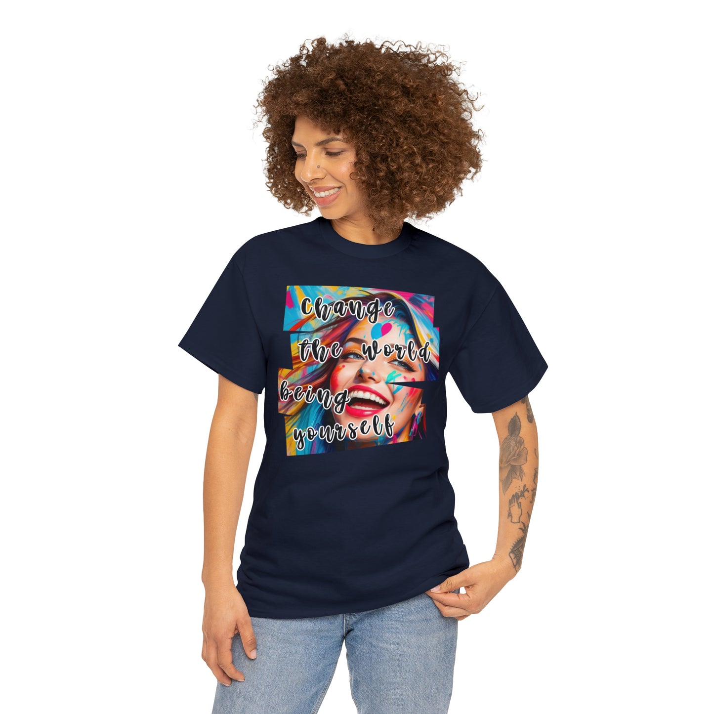 Camiseta unisex de algodón pesado - Amor y libertad - 02