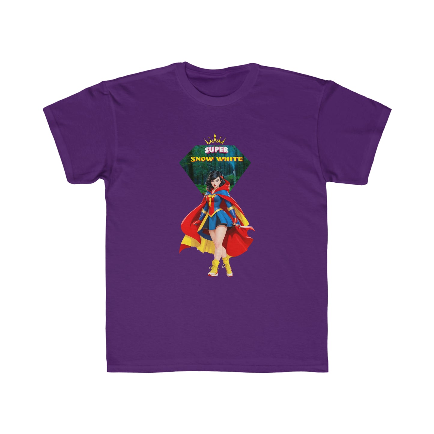 T-shirt Coupe Régulière Enfant - Princesses Héroïne Blanche-Neige - 06