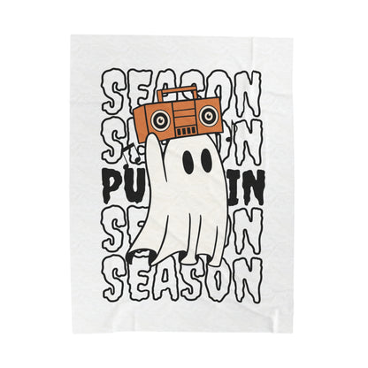 Velveteen Plush Blanket - Halloween - Little Ghost - 15