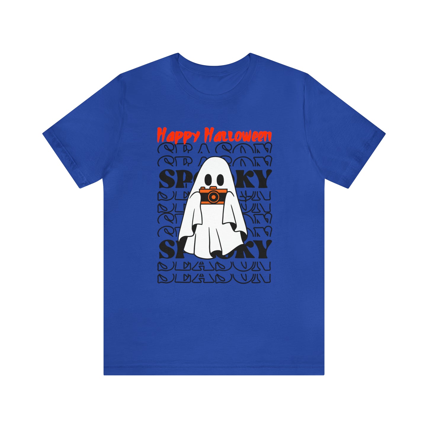 Unisex Jersey Short Sleeve Tee - Halloween - Little Ghost - 08