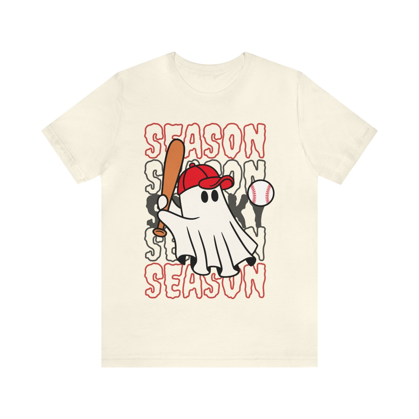 Camiseta de manga corta de jersey unisex - Halloween - Pequeño fantasma - 19