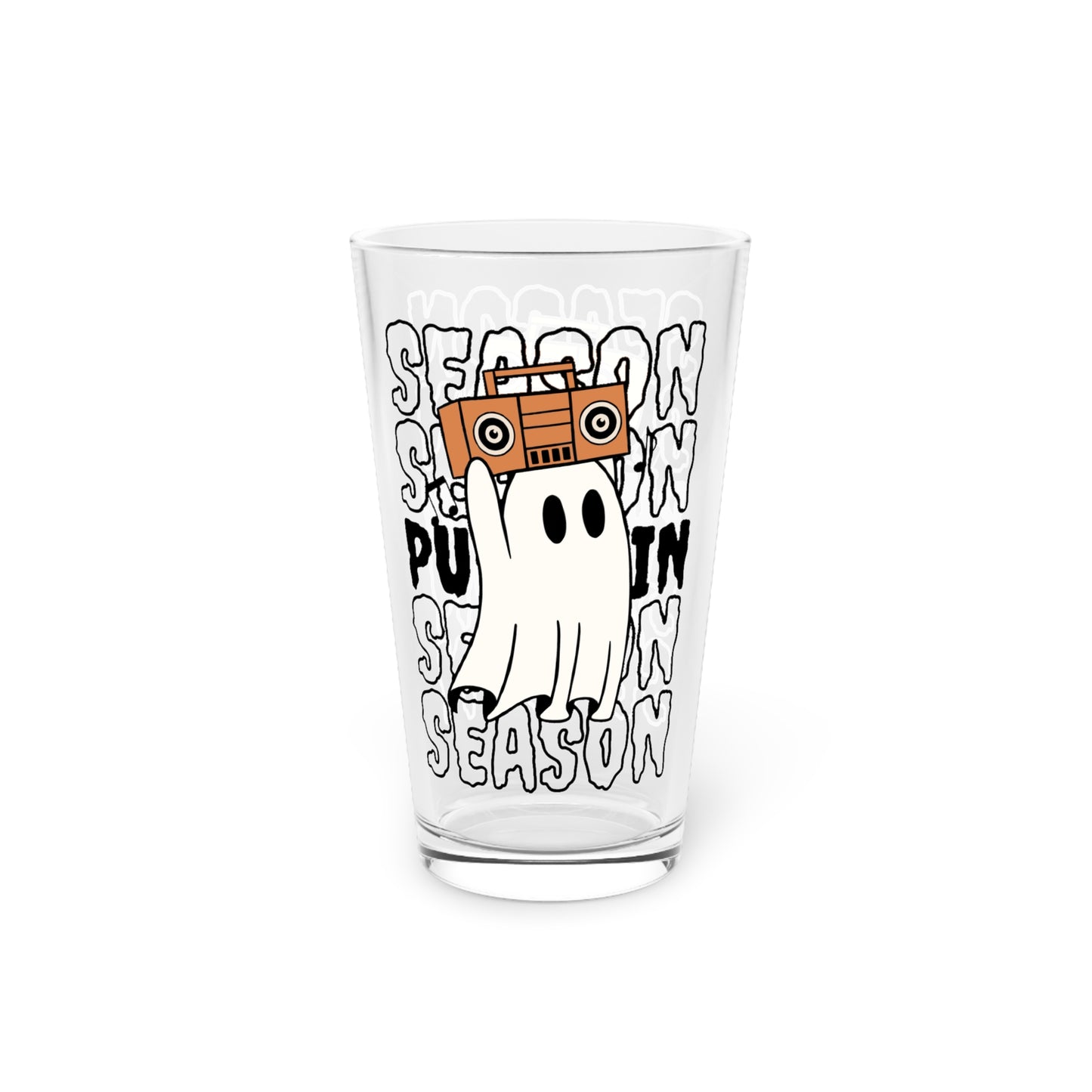Vaso de pinta, 16 oz - Halloween - Pequeño fantasma - 15