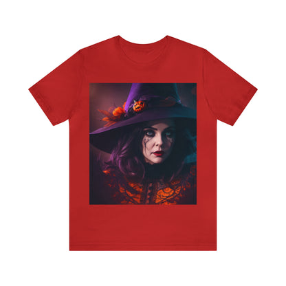 Camiseta de manga corta unisex Jersey - Halloween Witch AI - 05