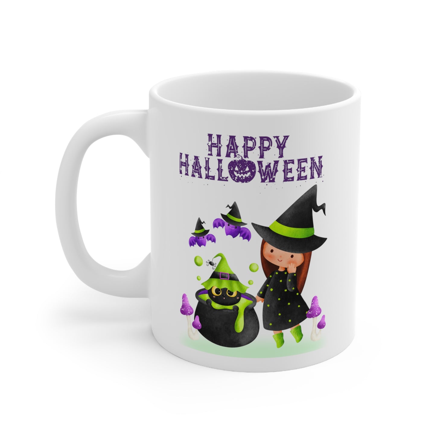 Ceramic Mug 11oz - Halloween - Young witch - 01