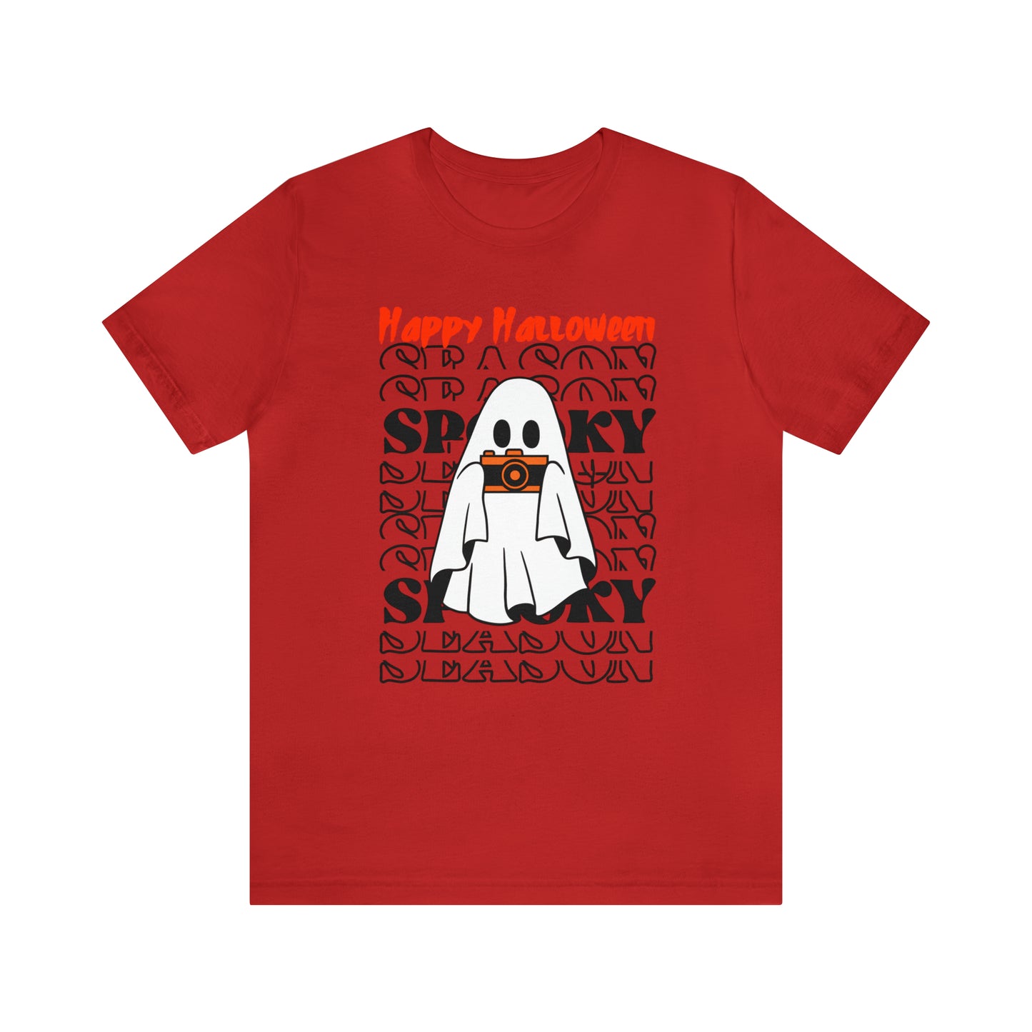 Camiseta de manga corta de jersey unisex - Halloween - Pequeño fantasma - 08