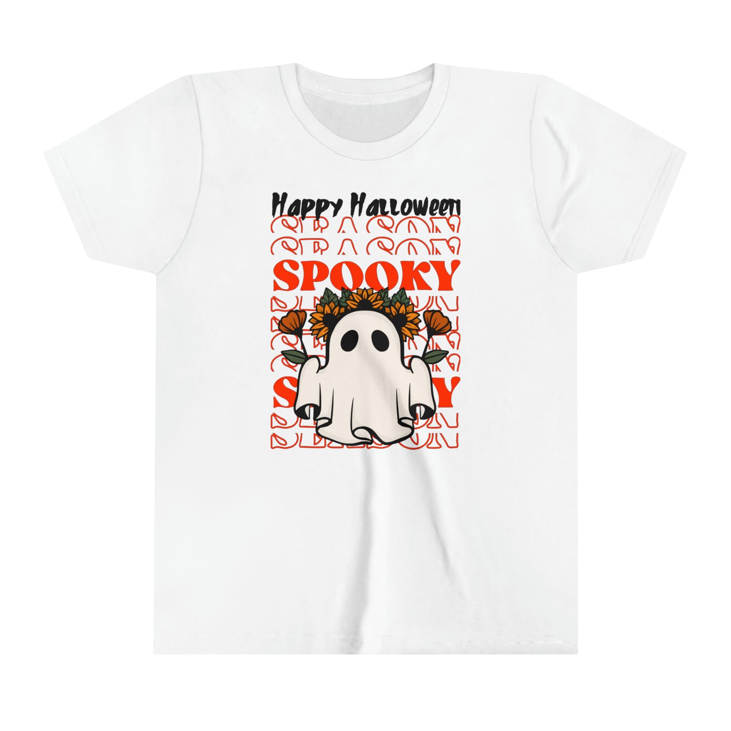 Youth Short Sleeve Tee - Halloween - Little Ghost - 11