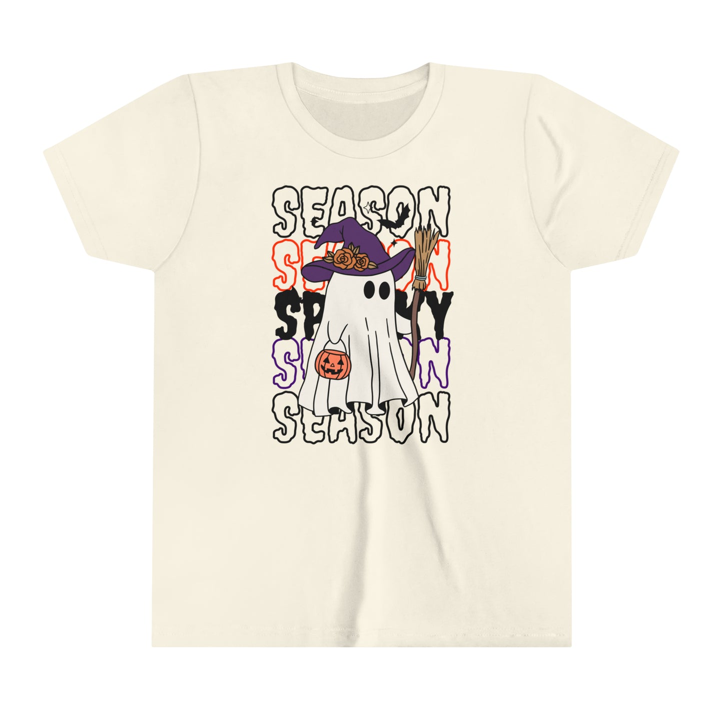 Camiseta de manga corta juvenil - Halloween - Little Ghost - 13