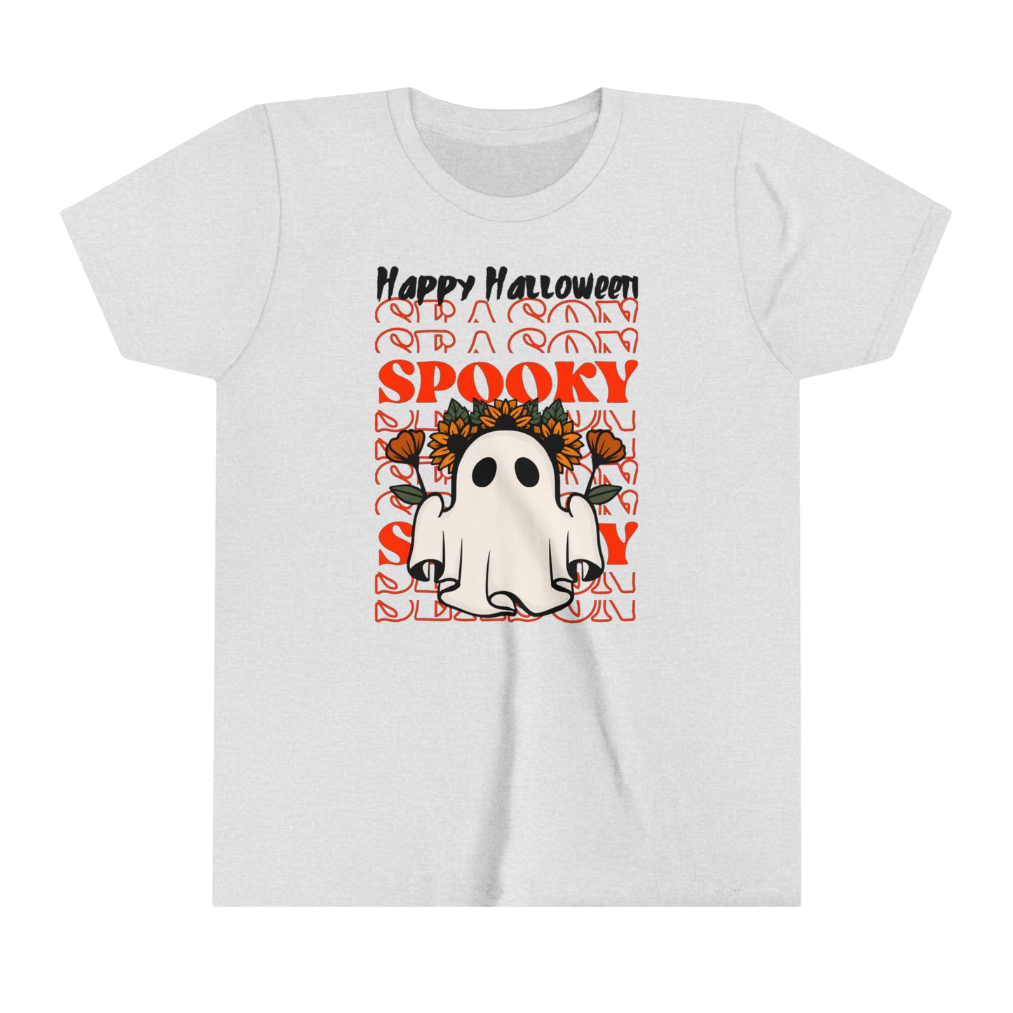 Youth Short Sleeve Tee - Halloween - Little Ghost - 11