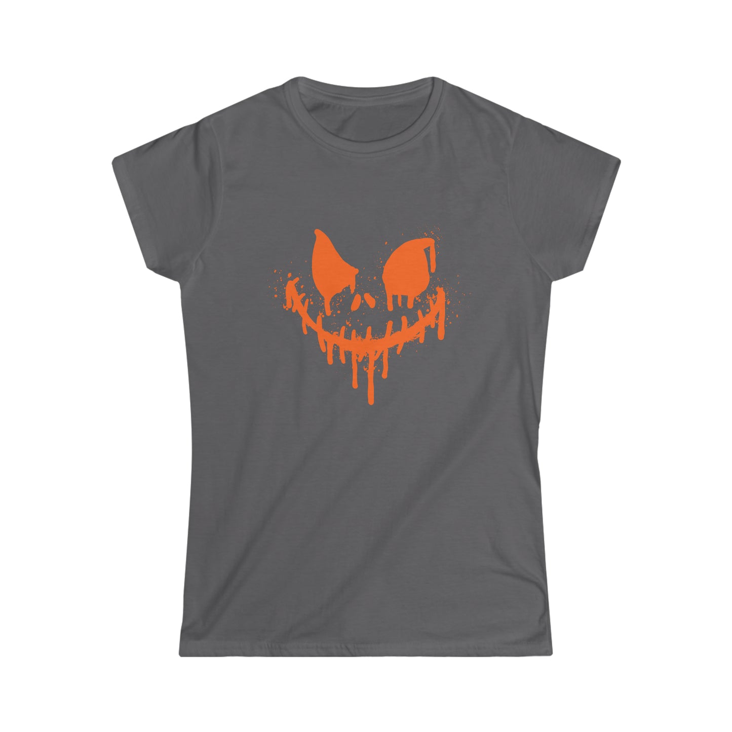 Women's Softstyle Tee - Halloween Horror face - 01