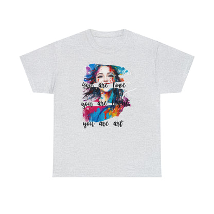Camiseta unisex de algodón pesado - Amor y libertad - 03