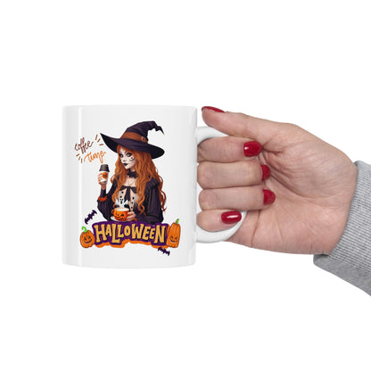 Mug en céramique 11oz - Sorcière d'Halloween - 04