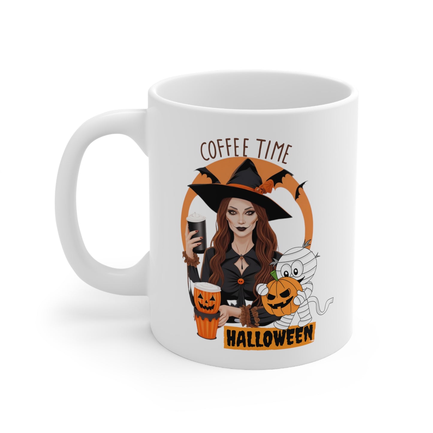 Mug en céramique 11oz - Sorcière d'Halloween - 01