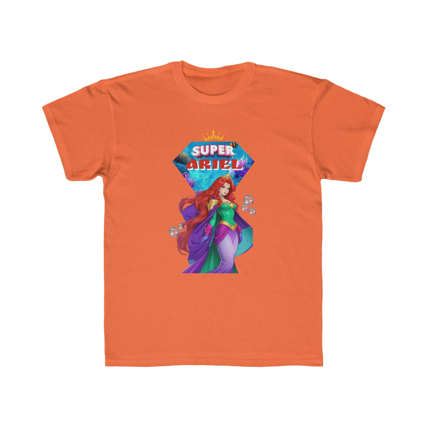 Camiseta de corte regular para niños - Princesas Heroína Ariel