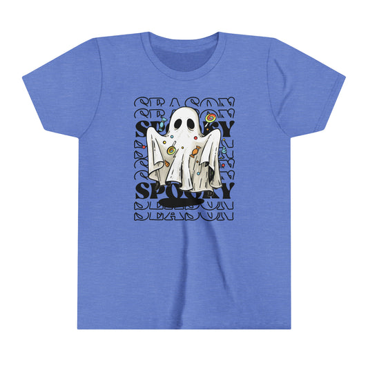 Youth Short Sleeve Tee - Halloween - Little Ghost - 05