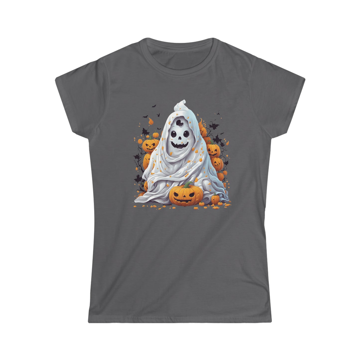 Women's Softstyle Tee - Halloween Ghost