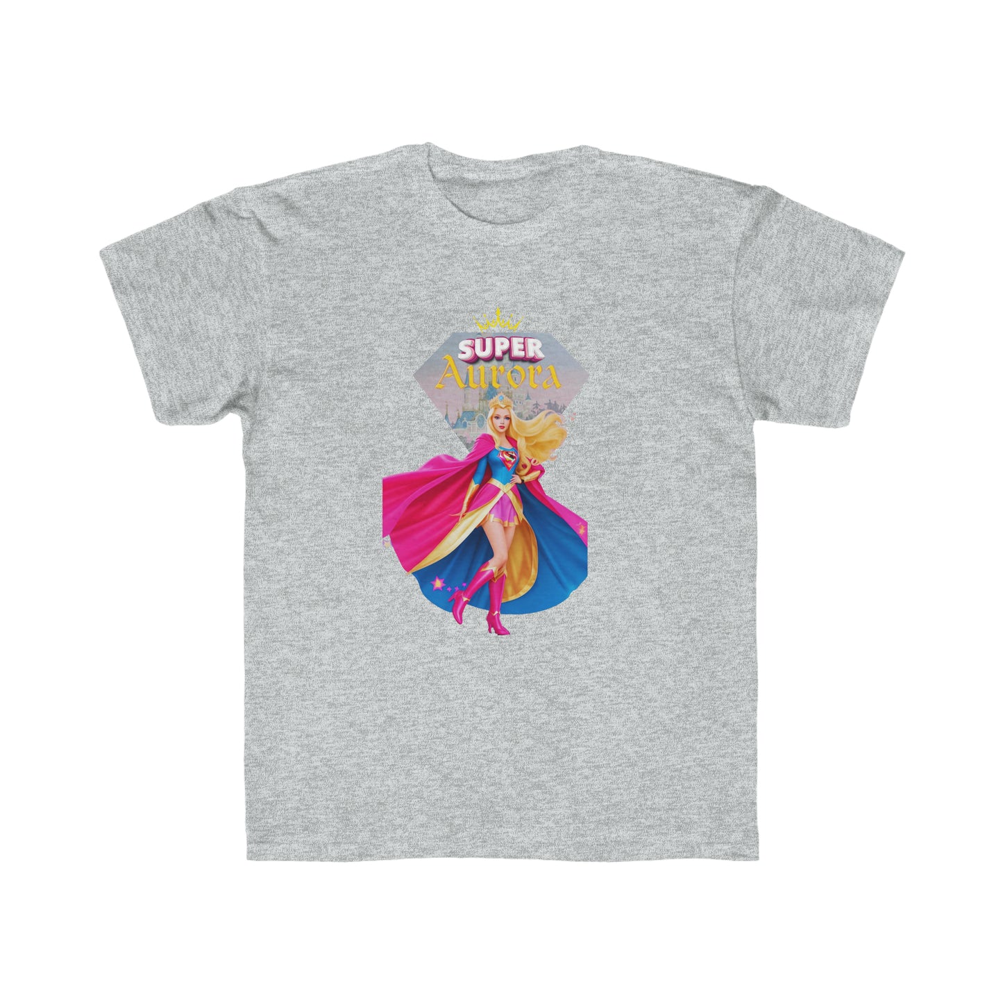 Camiseta de corte regular para niños - Princesas Heroína Aurora - 01