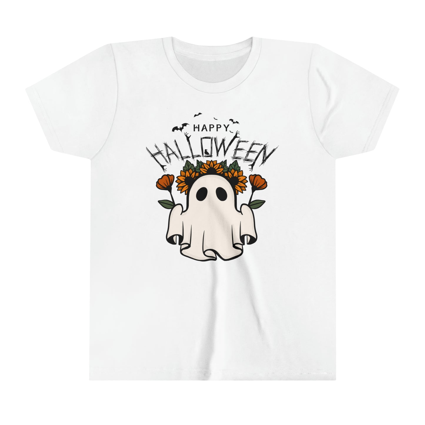 T-shirt à manches courtes pour jeunes - Halloween - Petit Fantôme - 03