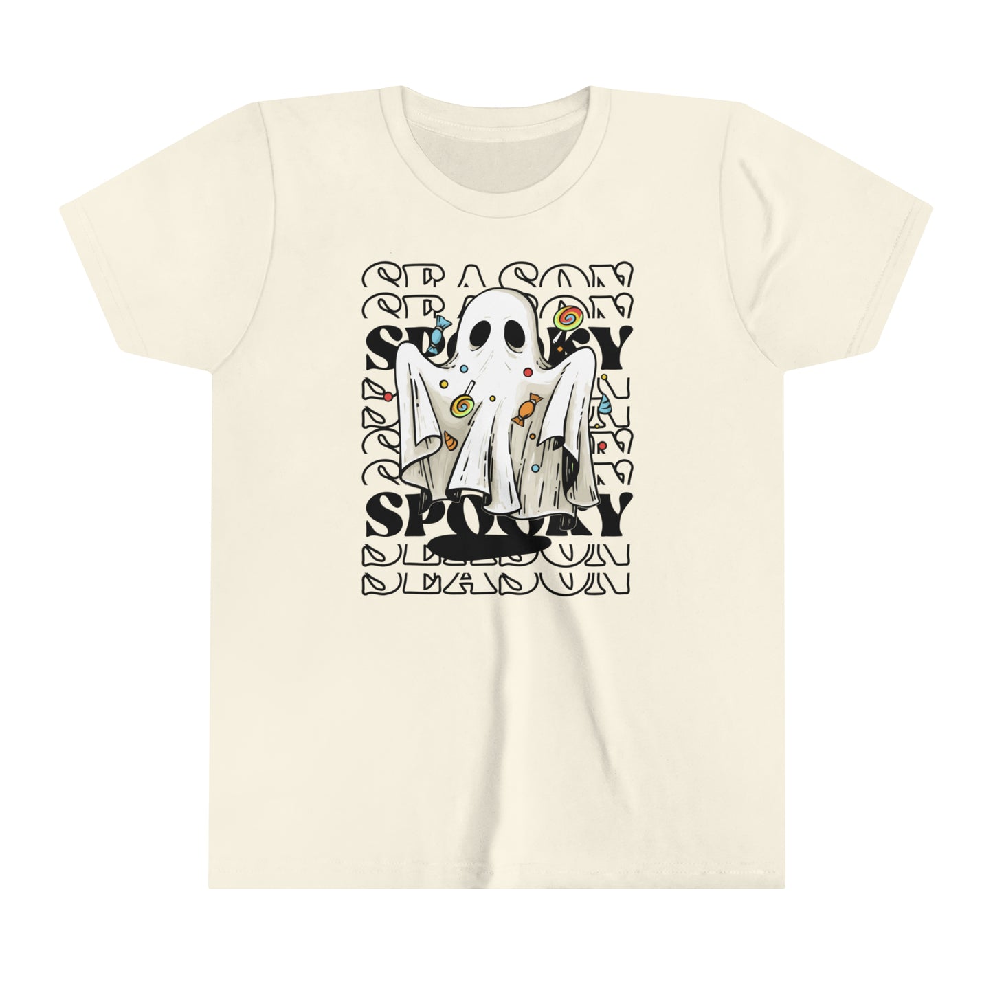 T-shirt à manches courtes pour jeunes - Halloween - Petit Fantôme - 05