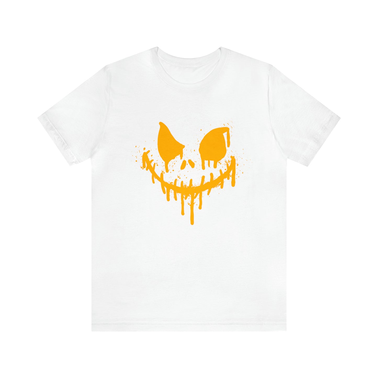 Camiseta de manga corta Unisex Jersey - Cara de terror de Halloween - 03