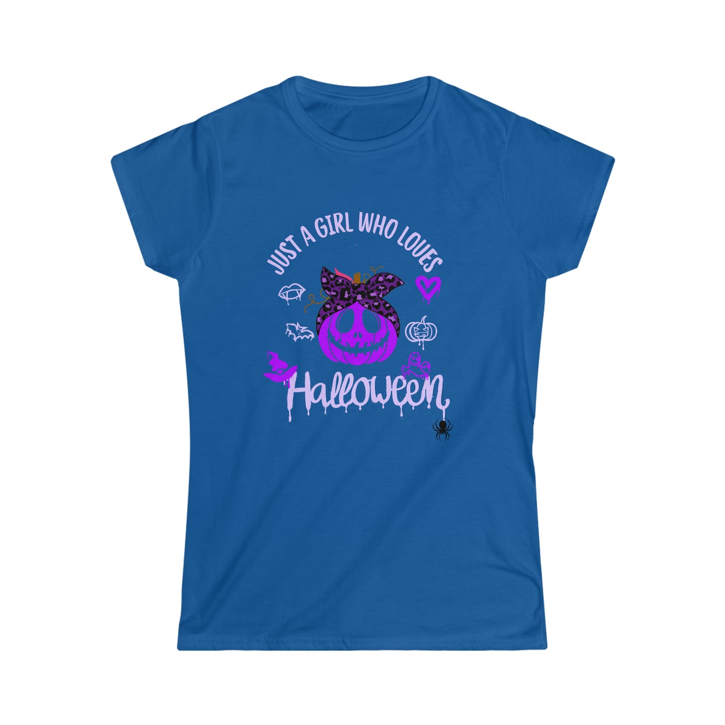 T-shirt Softstyle pour femmes - Halloween - Just a Girl - 02