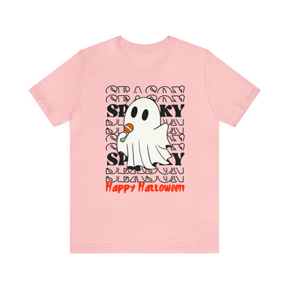 Camiseta de manga corta de jersey unisex - Halloween - Pequeño fantasma - 06