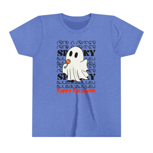 Youth Short Sleeve Tee - Halloween - Little Ghost - 06