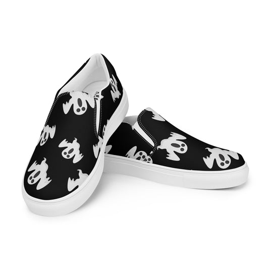 Zapatillas de lona sin cordones para hombre - Halloween - Fantasmas