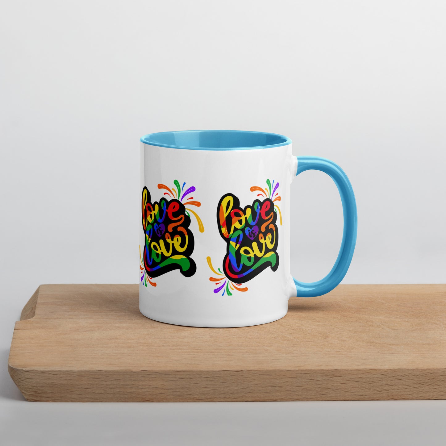 Mug with Color Inside - Love is Love - 01