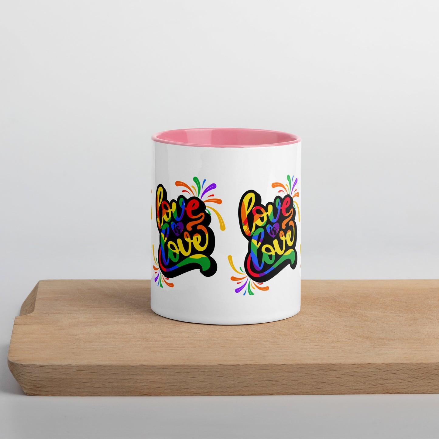 Mug with Color Inside - Love is Love - 01
